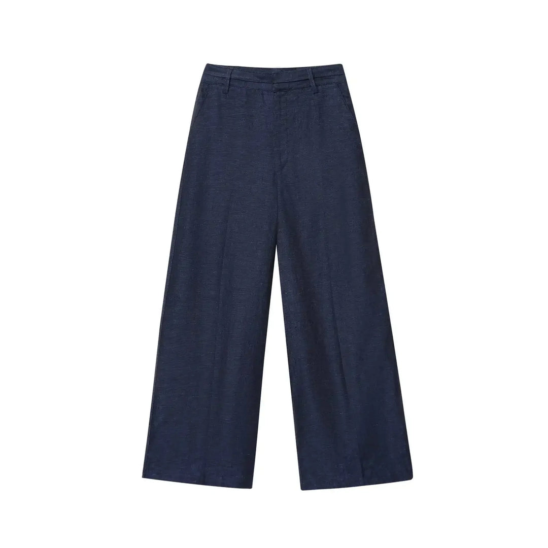 Damen Zweiteiler Set | Regular Fit Set | Ärmellose Weste und Weite Hose | Moderner Smart Casual Stil