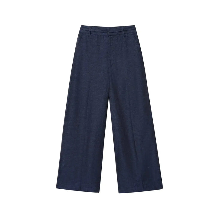 Damen Zweiteiler Set | Regular Fit Set | Ärmellose Weste und Weite Hose | Moderner Smart Casual Stil