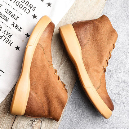 Pánské šněrovací boty s kulatou špičkou | Moderní městský styl