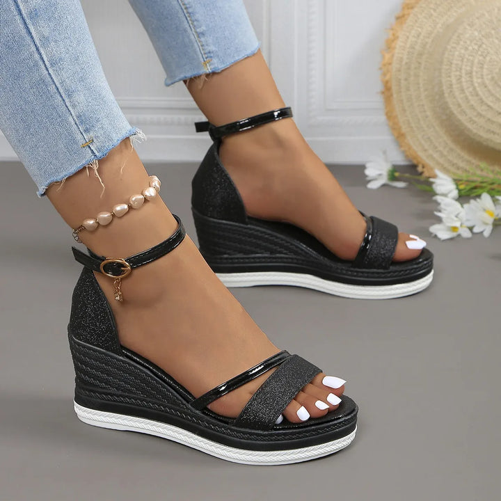 Damen Offene Keilsandalen | Sommer