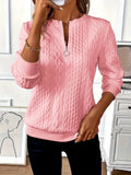 Schicker Pullover mit Reißverschluss | Lässiger Langarmpullover
