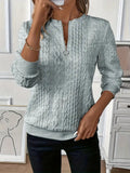 Schicker Pullover mit Reißverschluss | Lässiger Langarmpullover