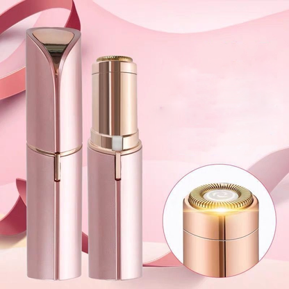 Schmerzfreier Gesichts-Haarentferner im Lippenstift-Design – Tragbares Gerät für mühelose Haarentfernung von Oberlippe und Kinn