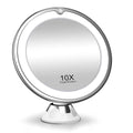 Schminkspiegel Mit Licht | LED 10x Vergrößerung Für Präzise Kosmetik-Anwendung