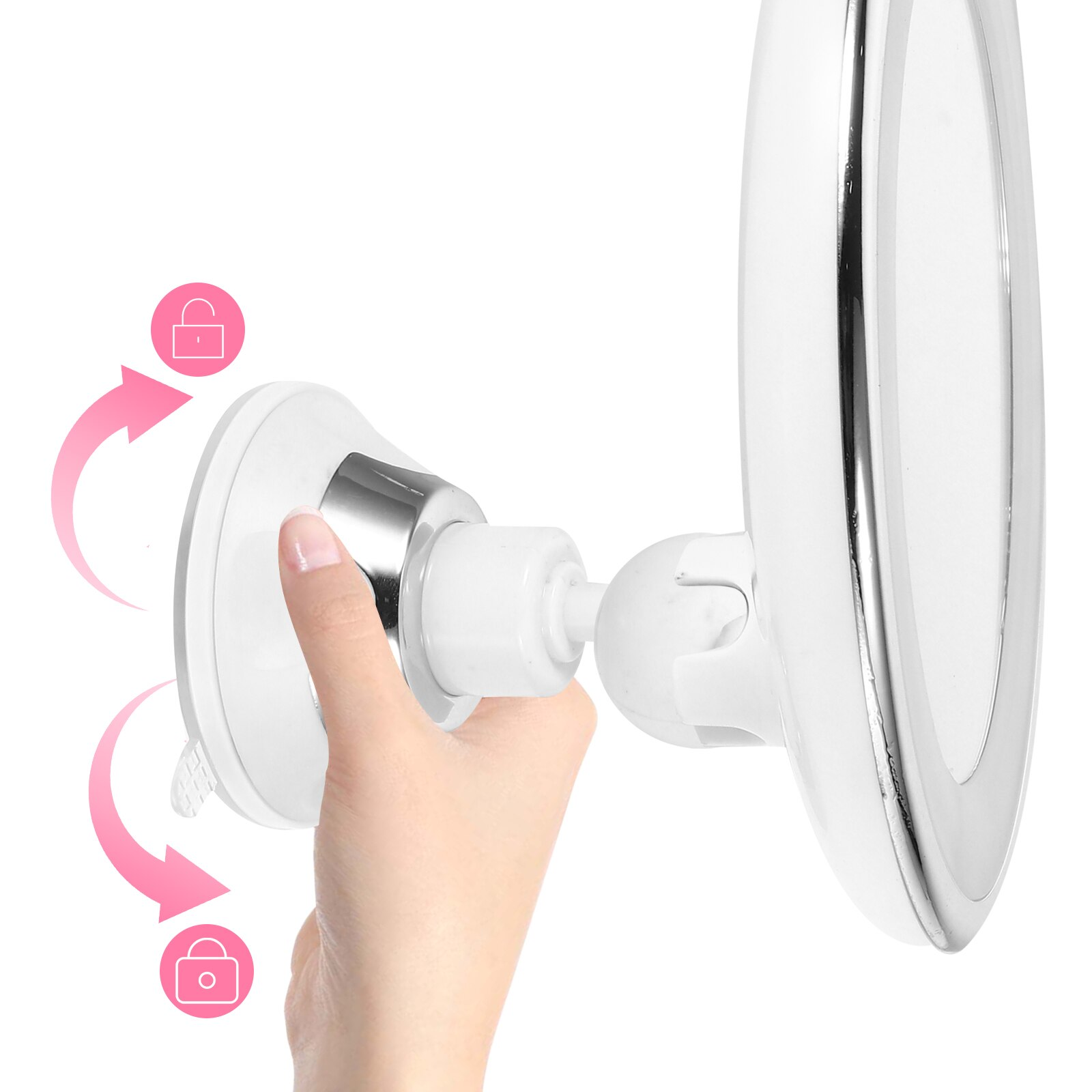 Schminkspiegel Mit Licht | LED 10x Vergrößerung Für Präzise Kosmetik-Anwendung