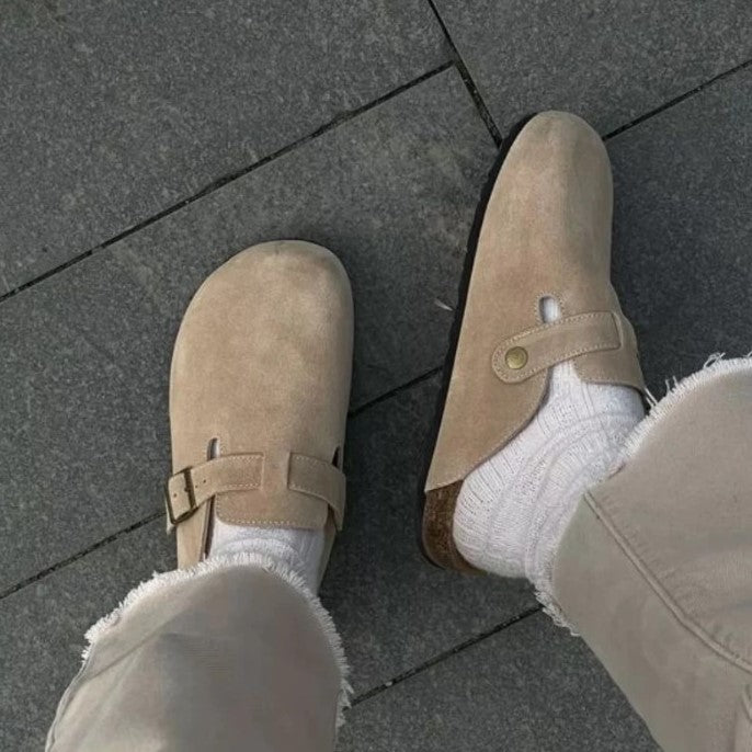 Damen Geschlossene Clogs | Schnallenriemen
