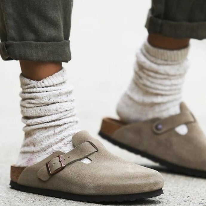 Damen Geschlossene Clogs | Schnallenriemen