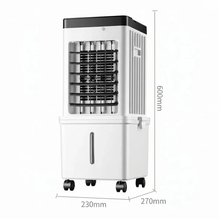 Leiser 3-in-1 Luftkühler mit Wassertank und Rollen