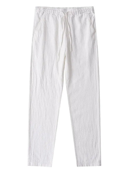 Pantaloni da uomo con gambe dritte e coulisse in vita | Tasche laterali