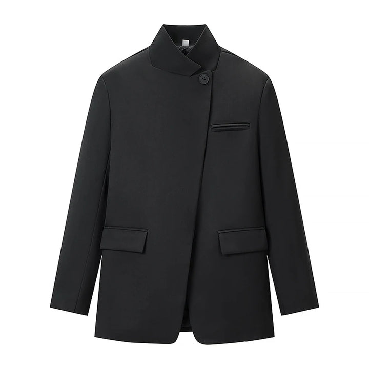 Damen Blazer Jacke Langarm Stehkragen Blazer Jacke | Casual