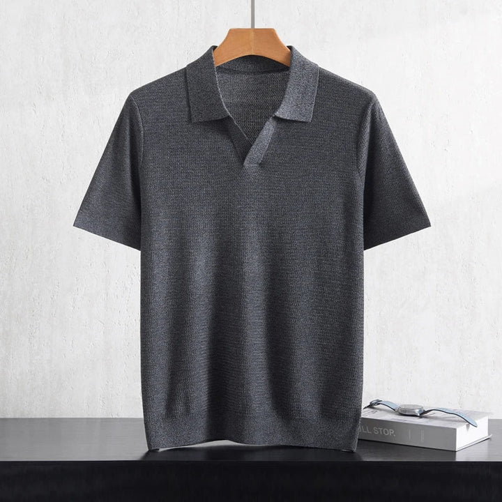 Herren Kurzarm Strick Polo Shirt | Freizeit