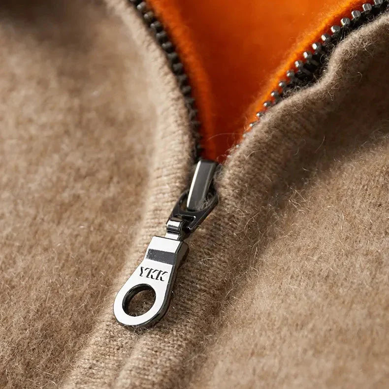 Herren Langarm Hoodie Mit Reißverschluss | Freizeitstil