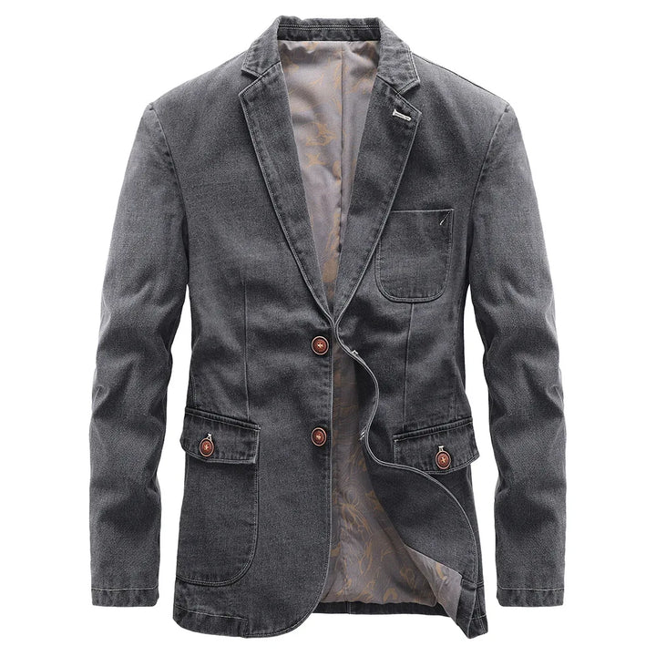 Veste blazer homme à manches longues avec fermeture à boutons | Style décontracté chic
