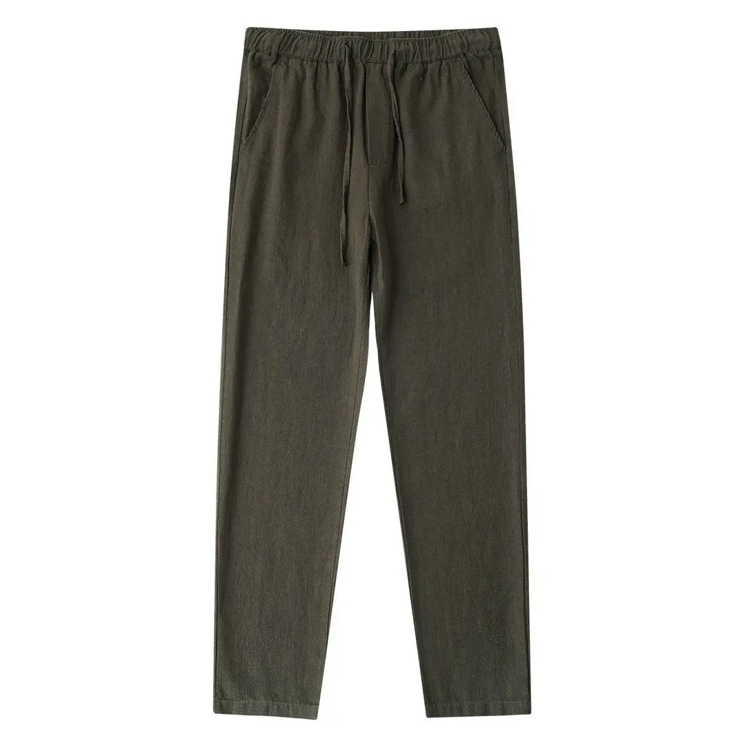 Herren Gerade Bein Hose Mit Kordelzug Taille | Seiten Taschen