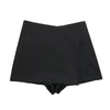 Women's High Waist Solid Color Fitted Cut Shorts | Mini
