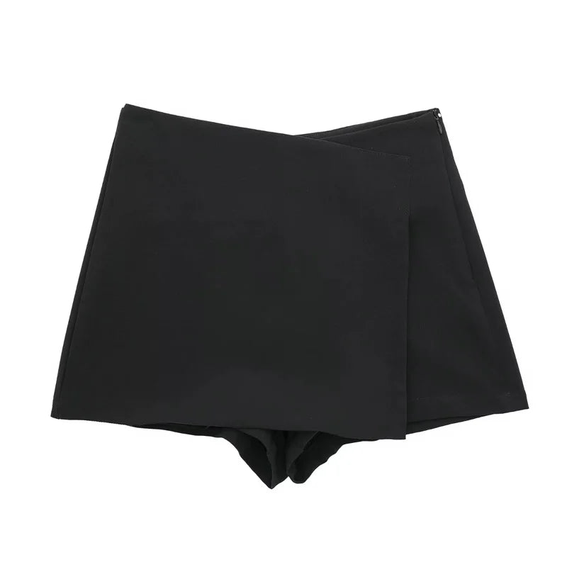 Women's High Waist Solid Color Fitted Cut Shorts | Mini