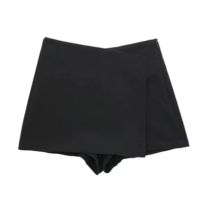 Women's High Waist Solid Color Fitted Cut Shorts | Mini