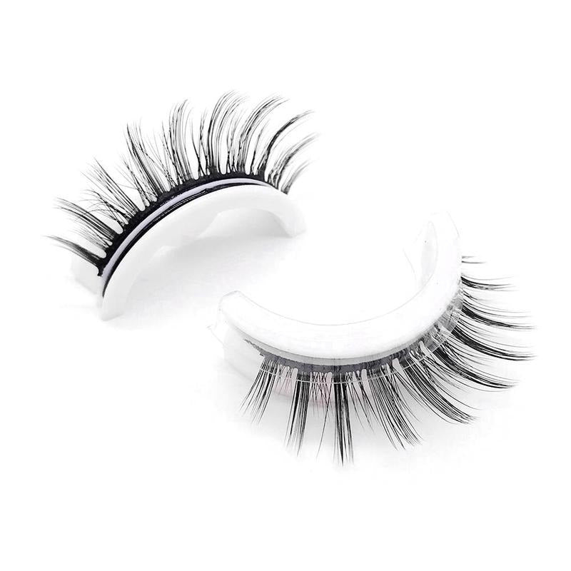 Selbstklebende Wimpern – Wiederverwendbare Allergiefreundliche Wimpern für Natürliches Aussehen