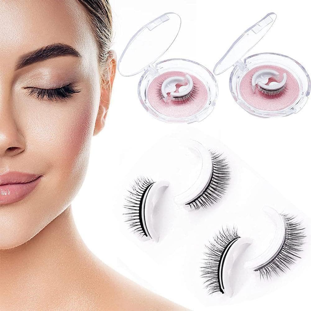 Selbstklebende Wimpern – Wiederverwendbare Allergiefreundliche Wimpern für Natürliches Aussehen