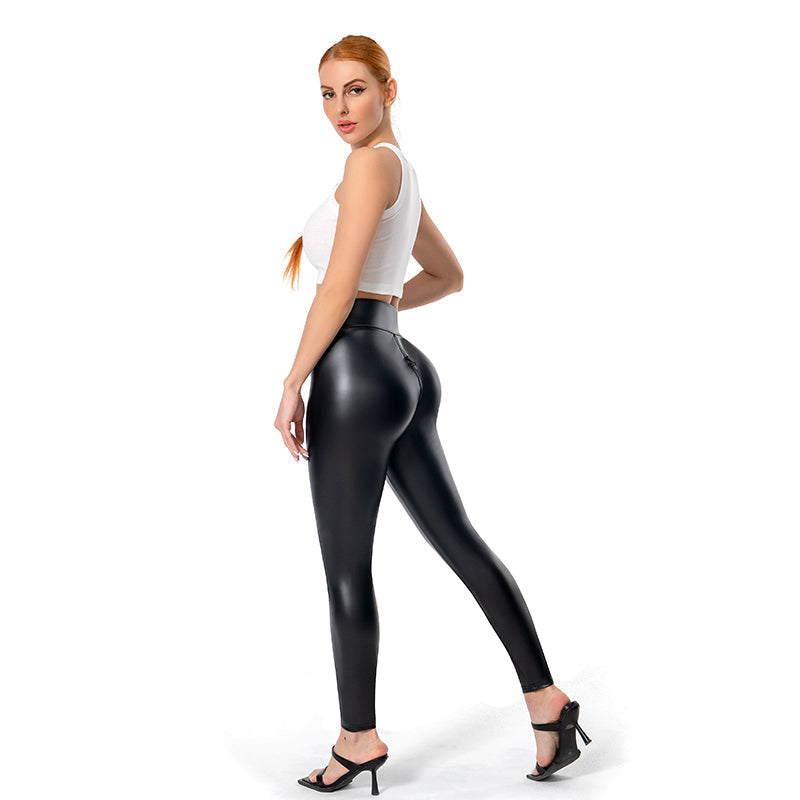 Damen Schmale Passform Hose mit Hoher Taille | Enganliegend