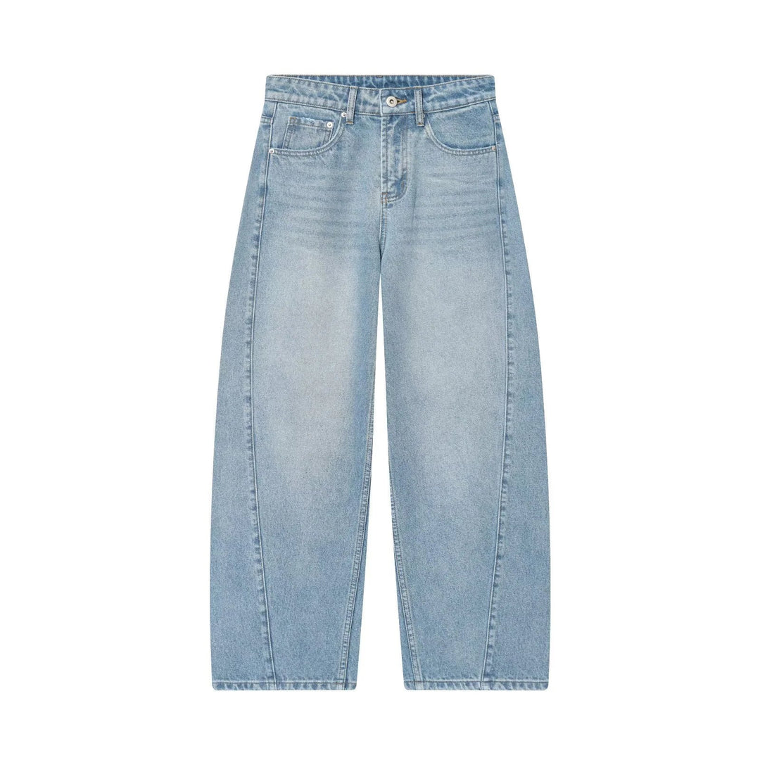 Damen High Waist Hose Mit Geradem Bein Casual Stil Relaxed Passform | Relaxed Fit