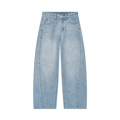 Damen High Waist Hose Mit Geradem Bein Casual Stil Relaxed Passform | Relaxed Fit