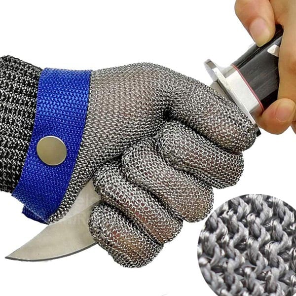 Sicherheitshandschuhe aus Edelstahl mit Ergonomischem Design – Schnittfest und Korrosionsbeständig für Industrie und Haushalt