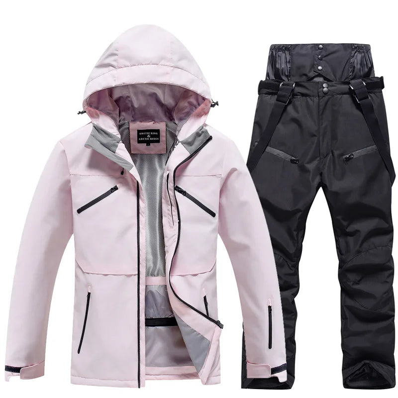 Skianzug | Winter Skianzug Kaufen für Unisex 140 | Zweiteiliges Set für Wintersport
