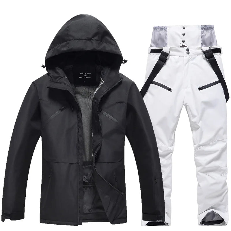 Skianzug | Winter Skianzug Kaufen für Unisex 140 | Zweiteiliges Set für Wintersport