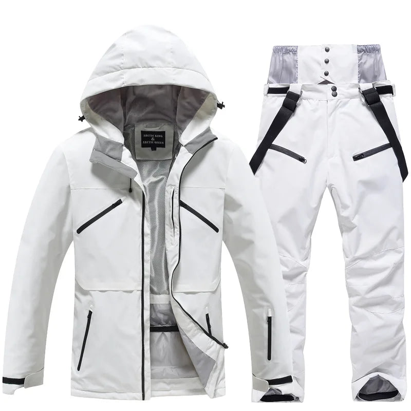 Skianzug | Winter Skianzug Kaufen für Unisex 140 | Zweiteiliges Set für Wintersport