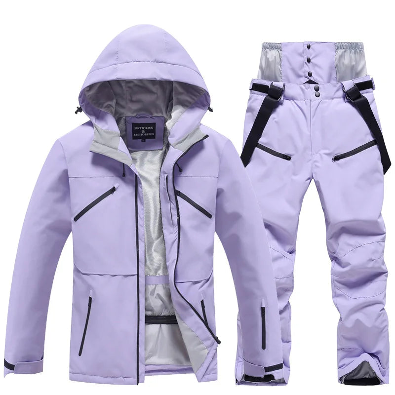 Skianzug | Winter Skianzug Kaufen für Unisex 140 | Zweiteiliges Set für Wintersport