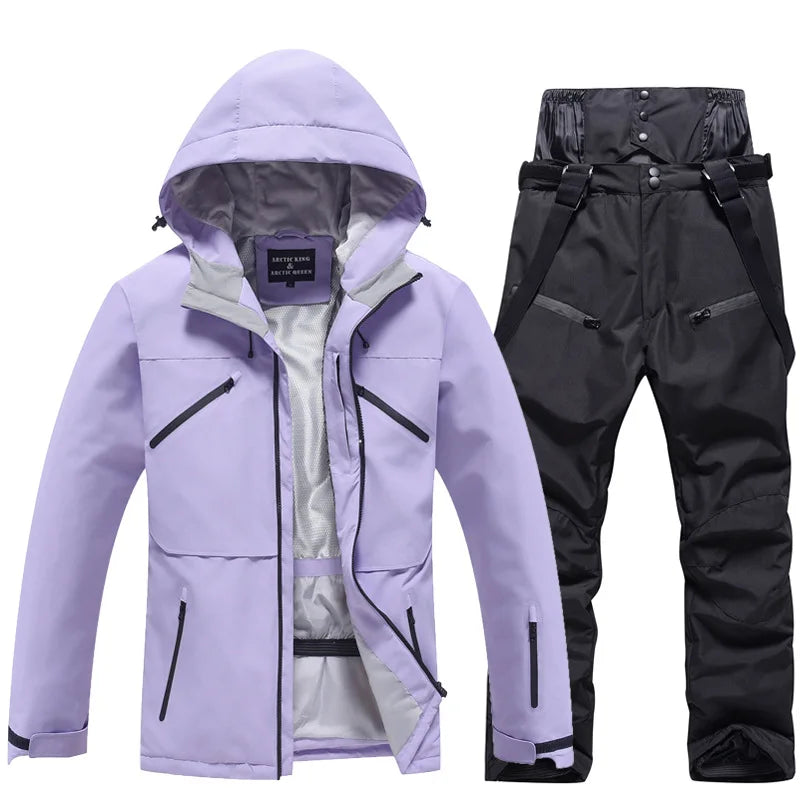 Skianzug | Winter Skianzug Kaufen für Unisex 140 | Zweiteiliges Set für Wintersport