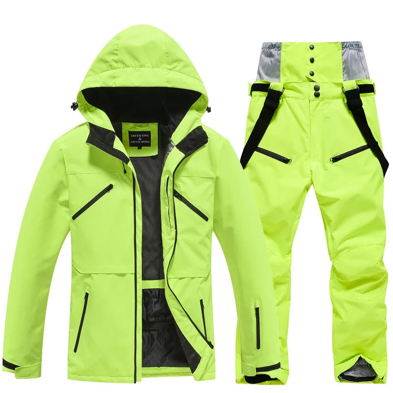 Skianzug | Winter Skianzug Kaufen für Unisex 140 | Zweiteiliges Set für Wintersport