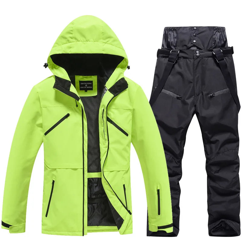 Skianzug | Winter Skianzug Kaufen für Unisex 140 | Zweiteiliges Set für Wintersport