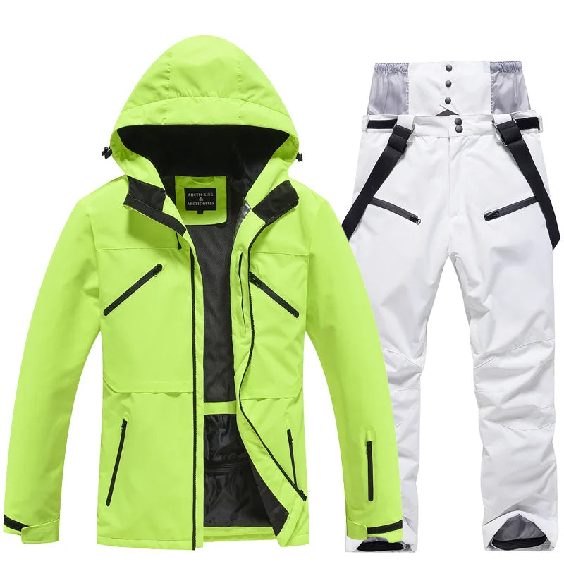 Skianzug | Winter Skianzug Kaufen für Unisex 140 | Zweiteiliges Set für Wintersport