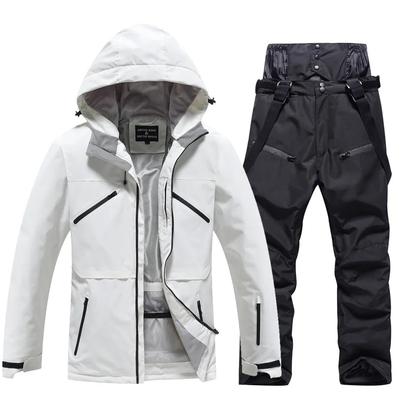 Skianzug | Winter Skianzug Kaufen für Unisex 140 | Zweiteiliges Set für Wintersport