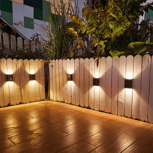 Solar LED Wandleuchte für Außenbereich – Automatisches Ein- und Ausschalten, IP65 Wasserdicht, Einfache Installation ohne Kabel