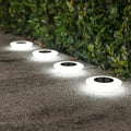 Solarbetriebene Gartenlampen | 4er Set für ganzjährige Nutzung im Freien
