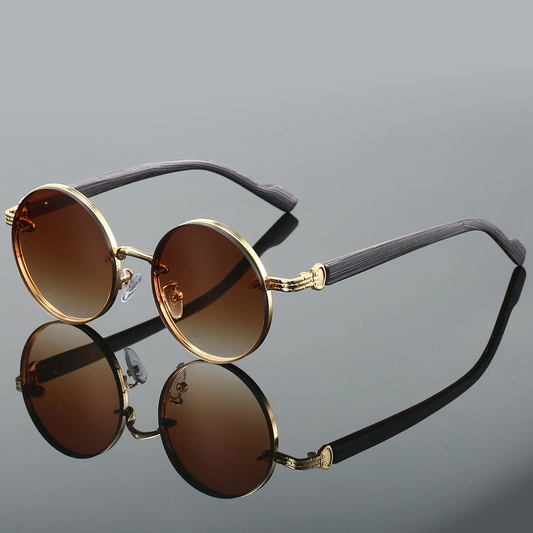 Sonnenbrille Damen | Runde Vintage Sonnenbrille für Sommer | Anna