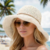 Sonnenhut für Damen | Faltbarer Sommerhut mit Breiter Krempe