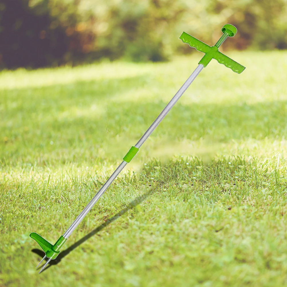 Stehender Unkrautentferner mit Teleskopstiel – Ergonomisch, Effektive Wurzelentfernung für Müheloses Unkraut Entfernen im Garten