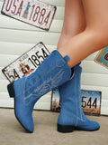 Stiefel Damen | Western Cowboy Stiefel für Alltag und Freizeit