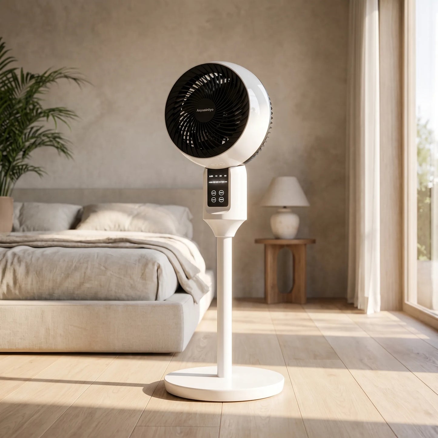 Tichý stojanový ventilátor s dálkovým ovládáním