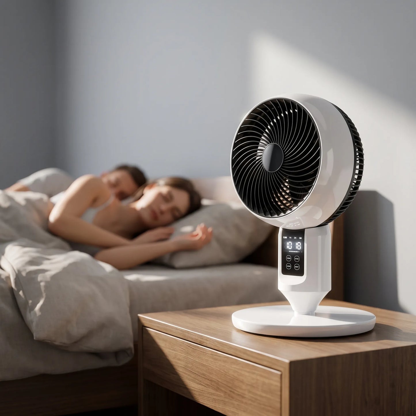 Tichý stojanový ventilátor s dálkovým ovládáním
