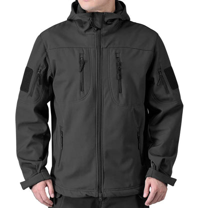 Tactical Shield | Wasserdichte Softshell-Militärjacke mit Kapuze für Herren 0