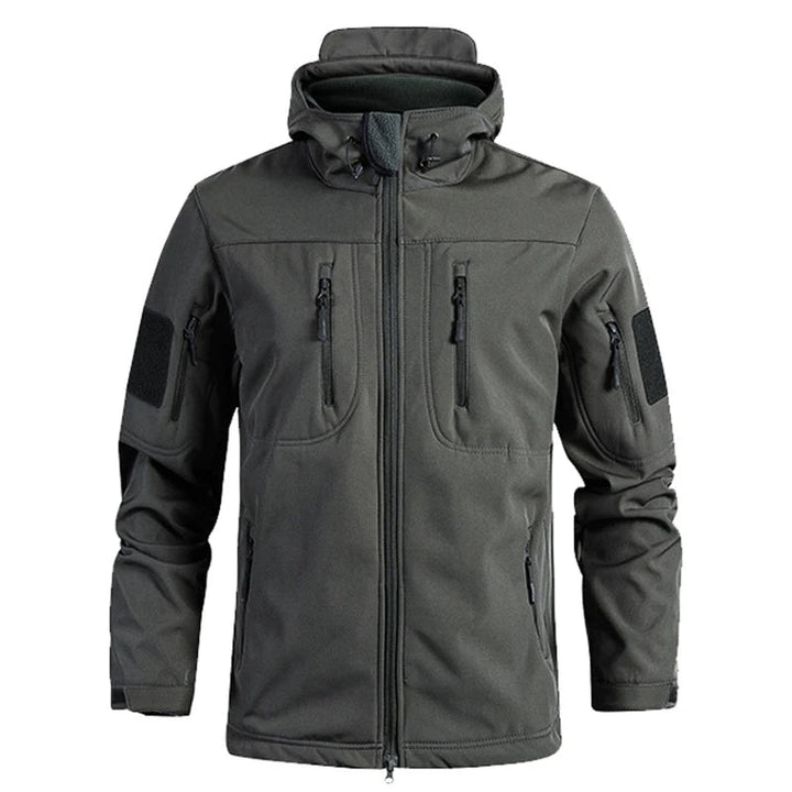 Tactical Shield | Wasserdichte Softshell-Militärjacke mit Kapuze für Herren 2