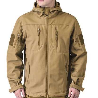 Tactical Shield | Wasserdichte Softshell-Militärjacke mit Kapuze für Herren 4
