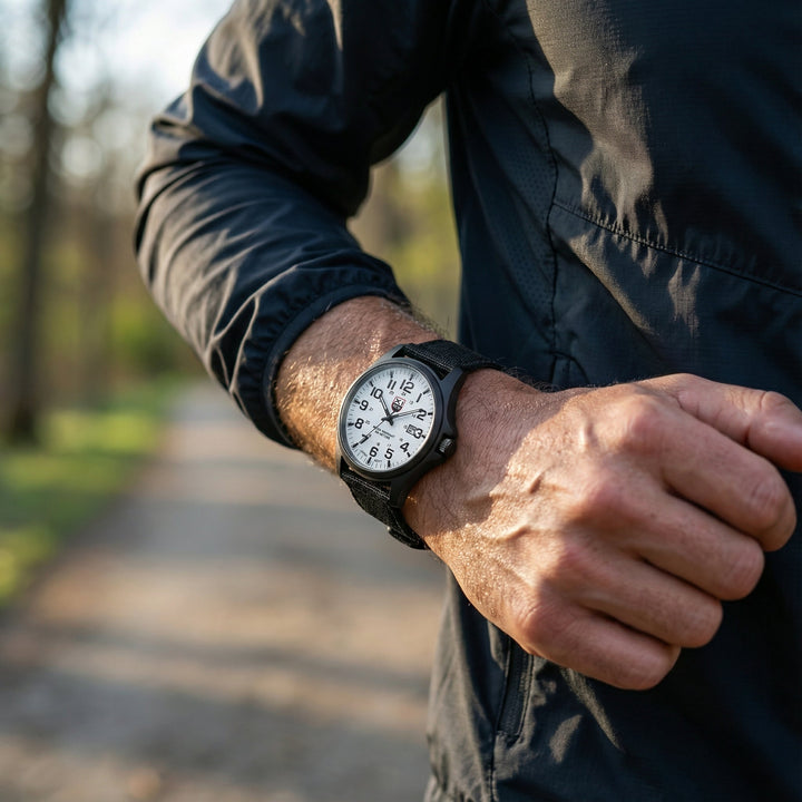 Taktische Herren Uhr – Edelstahlgehäuse, 50 m Wasserbeständig & Nachtlicht 3