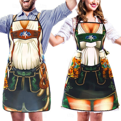 Trachtenschürzen für Paare – Oktoberfest | Lederhosen- und Dirndl-Designs als Hingucker