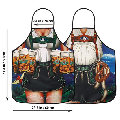 Trachtenschürzen für Paare – Oktoberfest | Lederhosen- und Dirndl-Designs als Hingucker